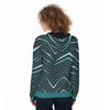 Nfl Football Philadelphia Eagles zebra stripe design Women's Zip Up Hoodie - Jacketon